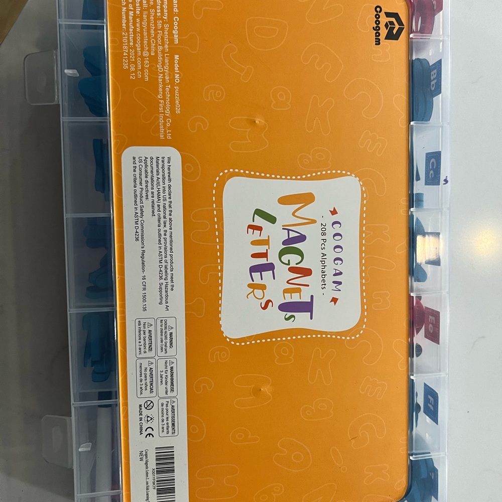 Magnet letters